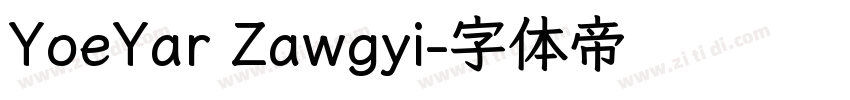 YoeYar Zawgyi字体转换